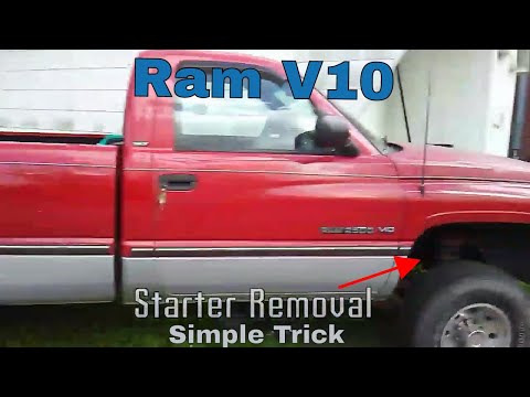 How to Remove 1996 Dodge Ram V10 Starter Aug 2018