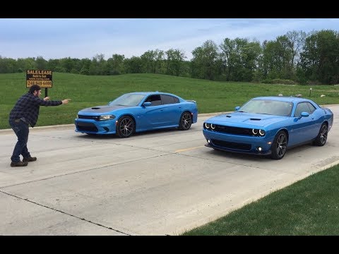 Scatpack Chargers vs Scatpack Challengers! Which is faster? 2019