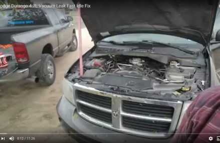 2007 Dodge Durango 4.7L Vacuum Leak Fast Idle Fix Overland Park Kansas 2018