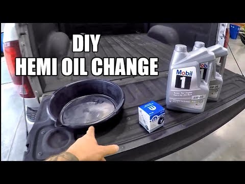 HOW TO CHANGE YOUR ENGINE OIL - DIY - 5.7L HEMI - DODGE RAM 1500 2500 Dodge Ram Oil Change