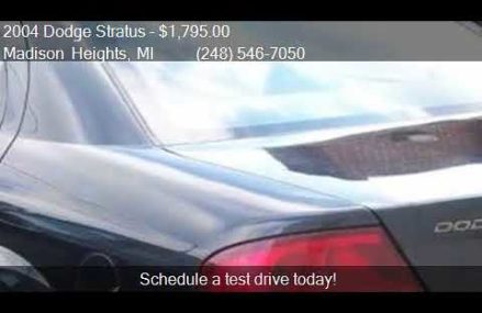 Dodge Stratus For Sale In Michigan, San Diego 92115 CA