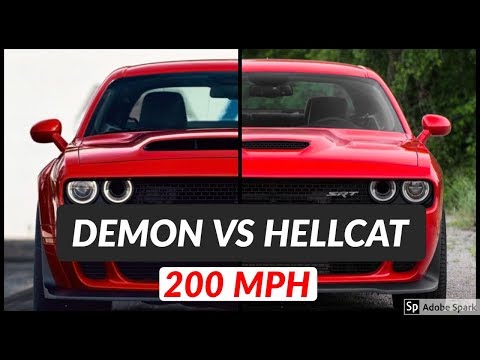 2018 Dodge Demon vs Dodge Challenger Hellcat | Top Speed and Acceleration Difference 2019