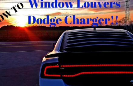 Window Louvers Install 2011-2014 Dodge Charger RT From 29001 Alcolu SC