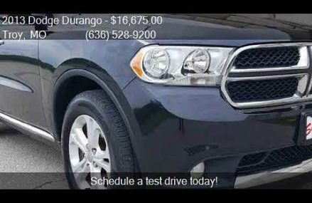 2013 Dodge Durango Crew AWD 4dr SUV for sale in Troy, MO 633 Orlando Florida 2018