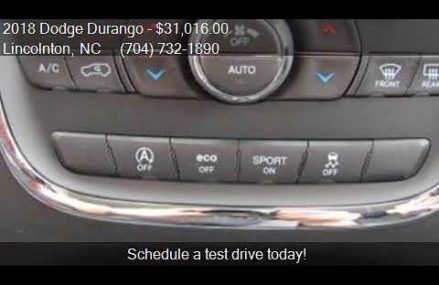 2018 Dodge Durango SXT 4dr SUV for sale in Lincolnton, NC 28 Akron Ohio 2018