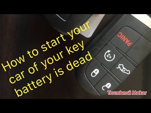 Can you start your car if your fob battery is dead? 2018