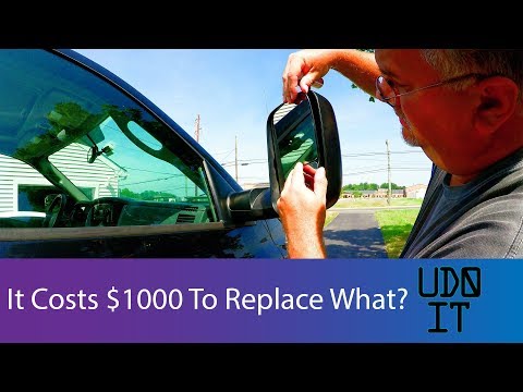 How to Replace Mirror - Replacing Mirror On Dodge Ram 2500 1500 3500 Heated Mirror - Broken Mirror Dodge Ram Mirror