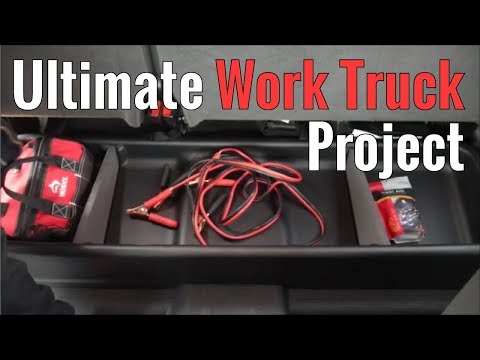 Ultimate Work Truck Project Part 4 - Underseat Storage Dodge Ram Under Seat Storage