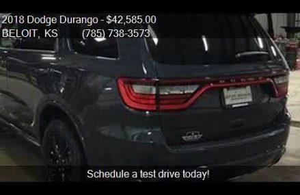 2018 Dodge Durango GT AWD 4dr SUV for sale in BELOIT, KS 674 Raleigh North Carolina 2018