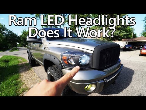 Plans For My Tow Rig? Dodge Ram LED Headlight Review (Auxbeam) Install - Asian Redneck Project #14 Dodge Ram Headlights