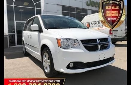 2017| Dodge| Grand Caravan| Crew Plus| Low KM| Leather| DVD| Navigation| Grove Dodge at Milltown 47145 IN