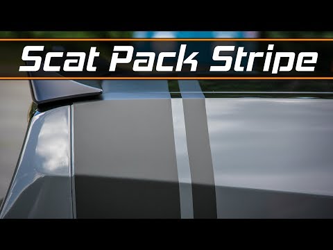 Scat Pack Stripe Removal & Install with 3M 1080 Vinyl and Knifeless Tape 2019