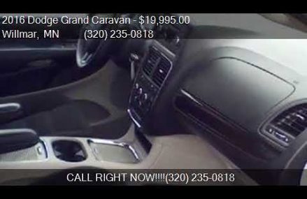 2016 Dodge Grand Caravan SXT DVD for sale in Willmar, MN 562 at Mount Dora 32756 FL