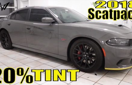 Tinting a 2018 Dodge Charger ScatPack in 20% Tint (winning window tints) Near 6233 Ballouville CT