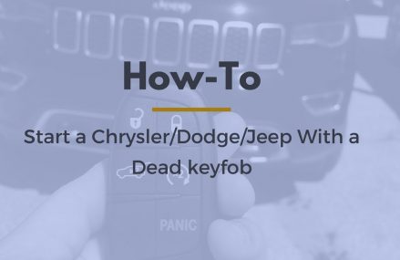 HOW-TO START A CHRYSLER/DODGE/JEEP WITH A DEAD KEYFOB at Los Angeles 90035 CA