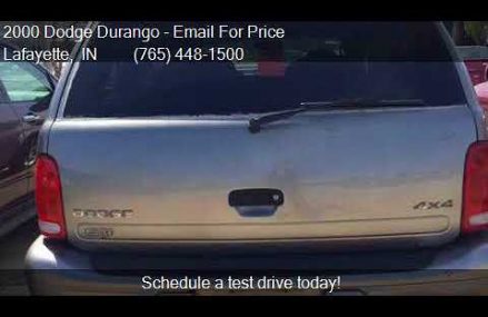 2000 Dodge Durango SLT 4dr 4WD SUV for sale in Lafayette, IN Detroit Michigan 2018