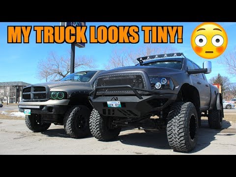 SICK LIFTED CUMMINS ON 40'S | PULLED OVER BY THE COPS ! Dodge Ram Lifted