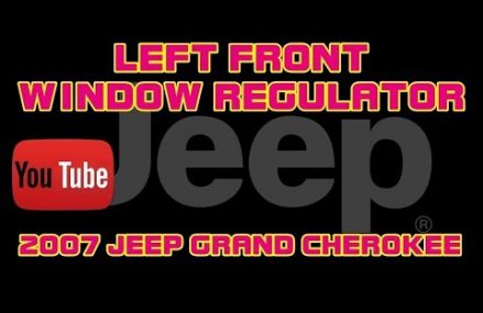 ⭐ 2007 Jeep Grand Cherokee Laredo – 3.7 – Left Front Window Regulator Assembly Local Mortons Gap 42440 KY