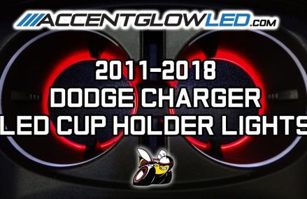 Dodge Charger LED Cup Holder Lights Install 2011-2018 AccentGlowLED in 11702 Babylon NY