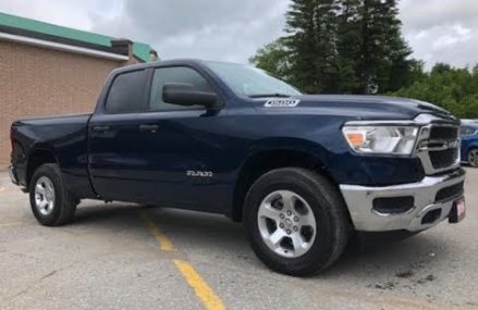 2019 ‘Patriot Blue’ Ram 1500 SXT Quad Cab 4×4 Around Streets in 20763 Savage MD