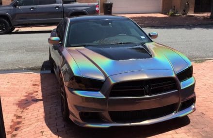 2013 Dodge Charger SRT8 Wrapped in 3M Gloss Flip Psychedelic Vinyl For 13730 Afton NY