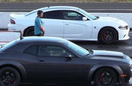 Hellcat battles Demon – drag racing For 80014 Aurora CO