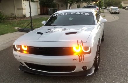 SRT scat pack Hood Decal Hellcat Logo install Now at 43102 Amanda OH