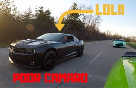 Cocky 1000HP ZL1 Camaro Gets DESTROYED BY A Hellcat LOLL! Now at 82620 Alcova WY