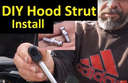 How to Install Hood Strut Kit ~ DIY Bolt on Shocks Fix Amazon.com Part below in 55985 West Concord MN