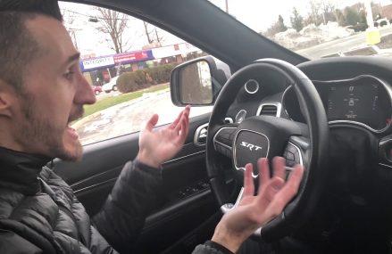 DRIVEWAY DEMONS REVIEWS MY JEEP SRT.  I REVIEW HIS CHARGER HELLCAT  !!! Now at 68301 Adams NE