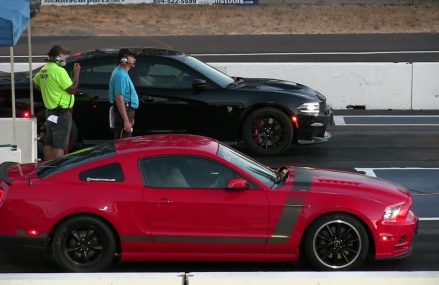 Hellcat vs Mustang Boss 302 in 52701 Andover IA