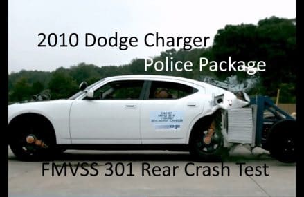 2006-2010 Dodge Charger Police Package FMVSS 301 Rear Crash Test (50 Mph) For 61414 Altona IL