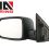 09-16 Dodge Ram Black Manual Towing Mirror in City 6133 W Hartford CT