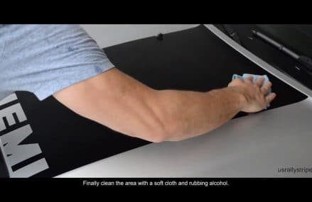 2005 – 2010 Dodge Charger HEMI srt8 hood scoop decal installation – Wet method (Real Time) Now at 12241 Albany NY