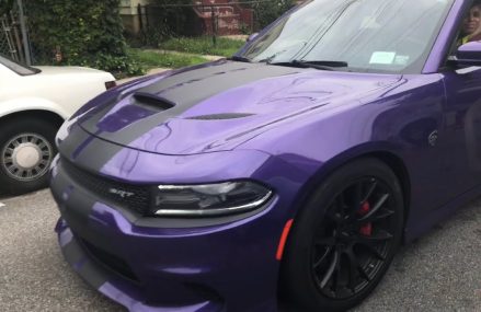 THE GIRL WITH THE PLUM CRAZY CHARGER HELLCAT at 1721 Ashland MA