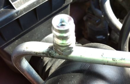 Dodge Dakota leaking AC service port valve Killeen Texas 2018