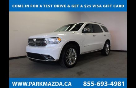 WHITE 2014 Dodge Durango  Review Sherwood Park Alberta – Park Mazda Dayton Ohio 2018