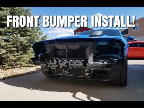 How to install a 2015 and up Challenger front bumper 2021