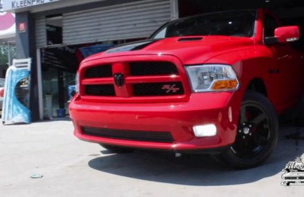 Super cambio para esta Dodge Ram RT, pintura, vinil, rines, pulido premium. By iKleenproGarage! Near 62895 Wayne City IL