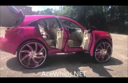 AceWhips.NET- Musa’s Candy Pink Infiniti FX35 on 32’s Forgiatos Around Zip 12229 Albany NY