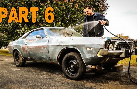 ABANDONED Dodge Challenger Rescued After 35 Years Part 6: HEMI and Rust Removal at Marmora 8223 NJ