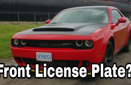 Dodge Demon Got A Front License Plate From 8400 Atlantic City NJ