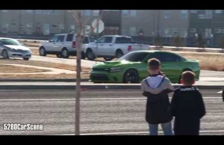 Green Charger Hellcat Does MASSIVE Burnout! From 70813 Baton Rouge LA