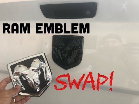 Ram 1500/2500/3500 Tailgate Emblem Swap! Dodge Ram Tailgate Emblem