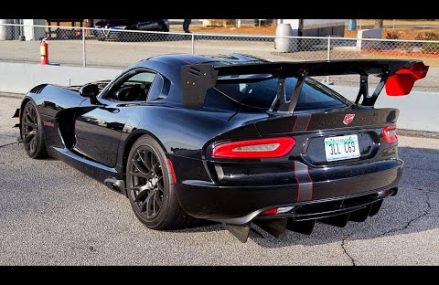 Dodge Viper Exhaust Near Springport Motor Speedway, Springport, Michigan 2021