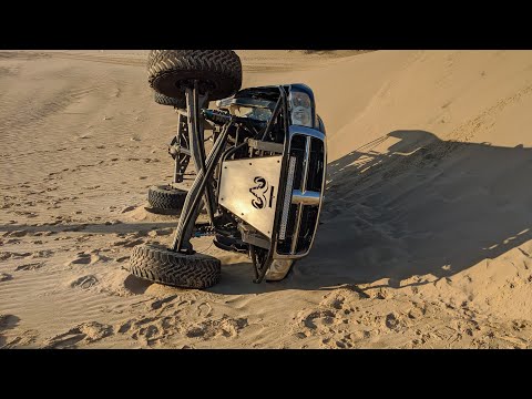 LS SWAPPED PRERUNNER DODGE ROLLS IN THE DUNES! Dodge Ram Prerunner