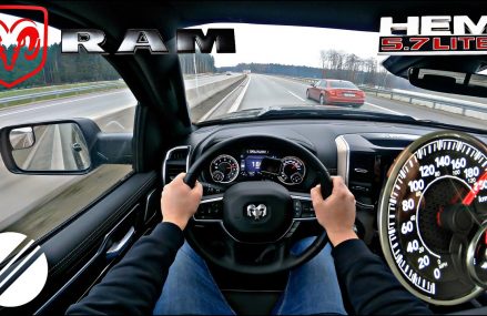 DODGE RAM 1500 HEMI 5.7 V8 "LARAMIE SPORT"  TOP SPEED DRIVE ON GERMAN AUTOBAHN 🏎 in City 45377 Vandalia OH