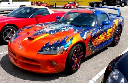 Dodge Viper Art in Bronson Speedway, Bronson, Florida 2021