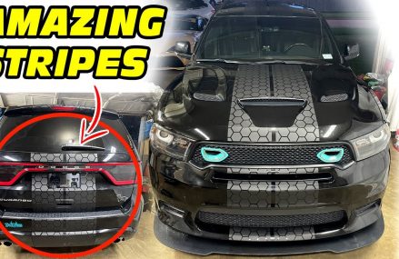 How To Install HONEYCOMB STRIPES Dodge Durango SRT Fresno California 2018