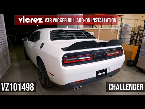 Vicrez V3R Wicker Bill Add-On vz101498 | Dodge Challenger 2015-2020 | Installation 2019